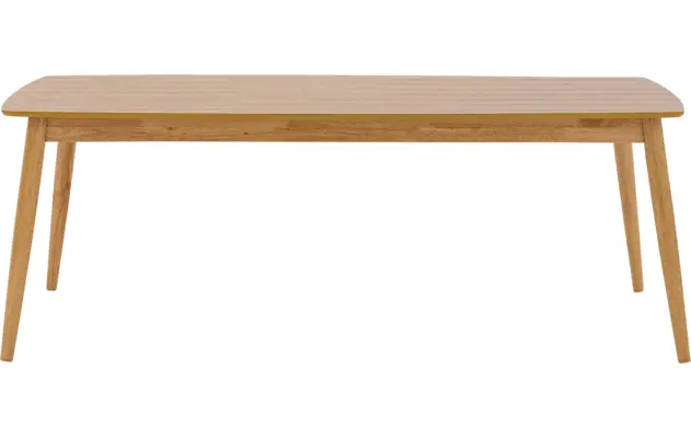 Goossens basic eettafel boaz blank eiken - 8233345-{merk}-boaz-eettafel-eiken-blank-02